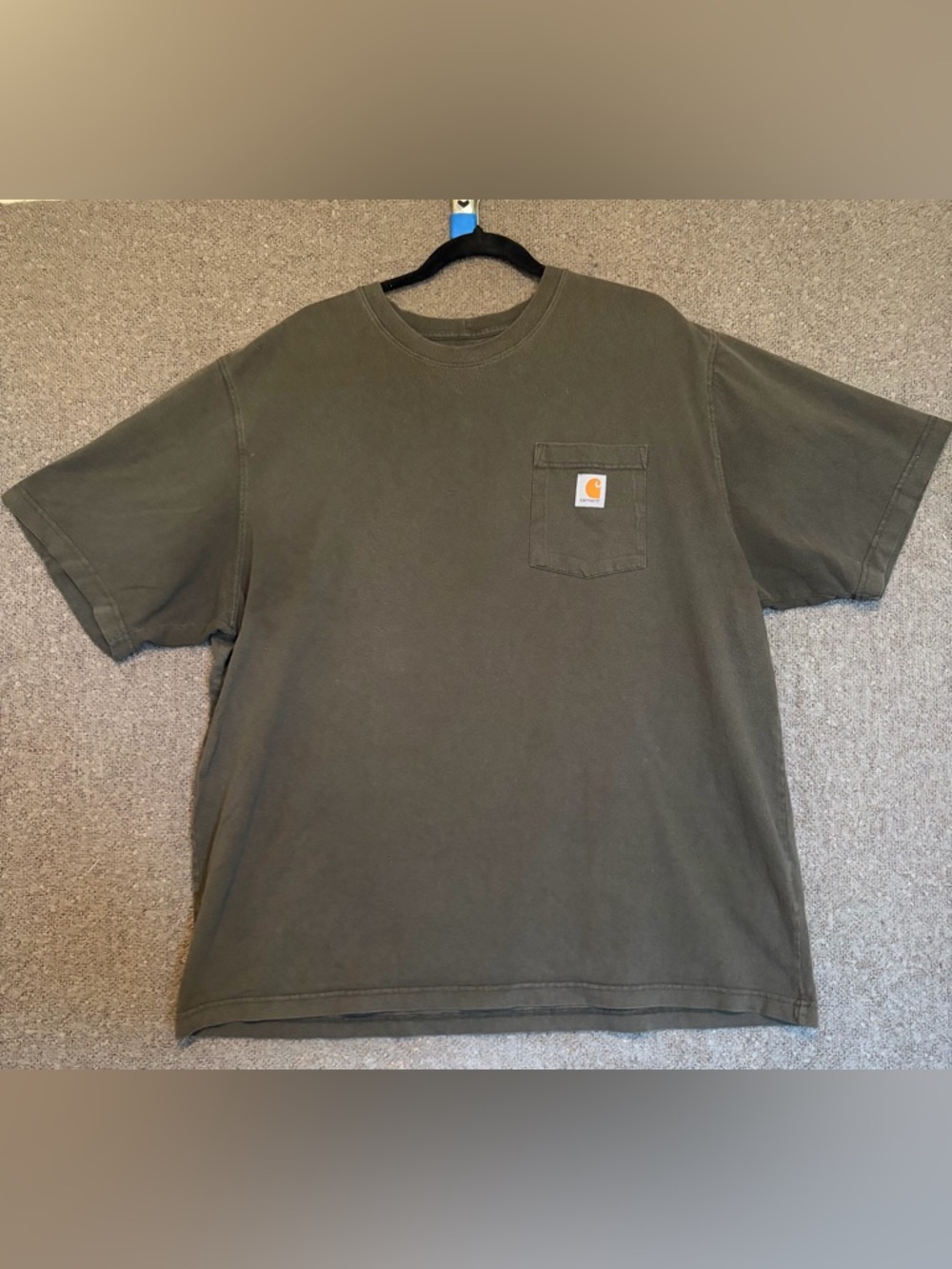 Carhartt Olive Green Pocket Crew Tee